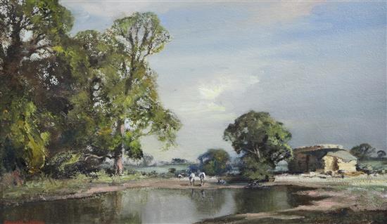 Kenneth Denton (b. 1932) In the Vale of Pewsey 11.5 x 19.5in.